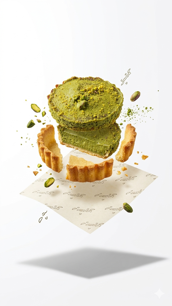 Pistachio Basbousa/ بسوسة البيستاشيو